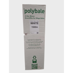 Fólia POLYBALE 75 cm x 1500 m  0,25 mm biela