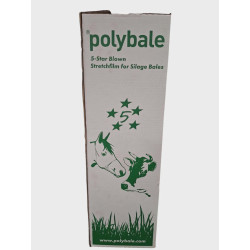 Fólia POLYBALE 75 cm x 1500 m  0,25 mm biela