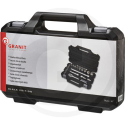 Sada nástrčných kľúčov 1/2" 20 ks,  GRANIT BLACK EDITION/ AM053