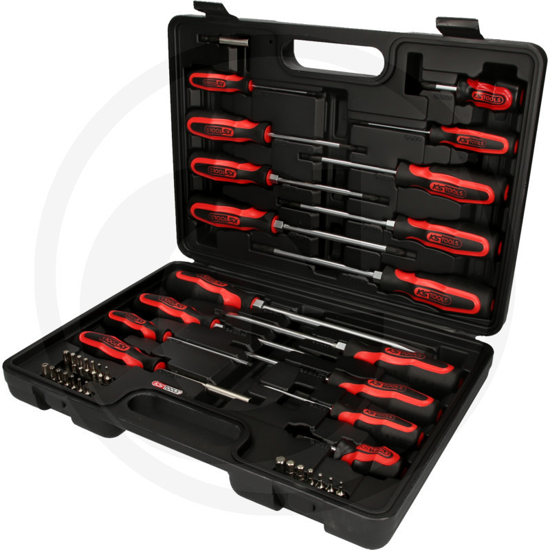 Skrutkovač a sada bitov ERGOTORQUE® plus, 39 kusov. KS Tools / AM061