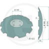 Disk Ozubený  510 x 5mm, LEMKEN / AM080  Heliodor 9