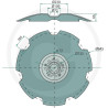 Disk Ozubený 645 x 6 mm, LEMKEN Rubin 10 / AM083