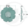 Disk Ozubený 620 x 6 mm, LEMKEN Rubin 9 / AM085