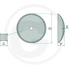 Disk Hladký 610 x 6 mm, univerzálny / AM091