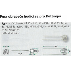 pružina prst pre obracač na Pöttinger 00436145