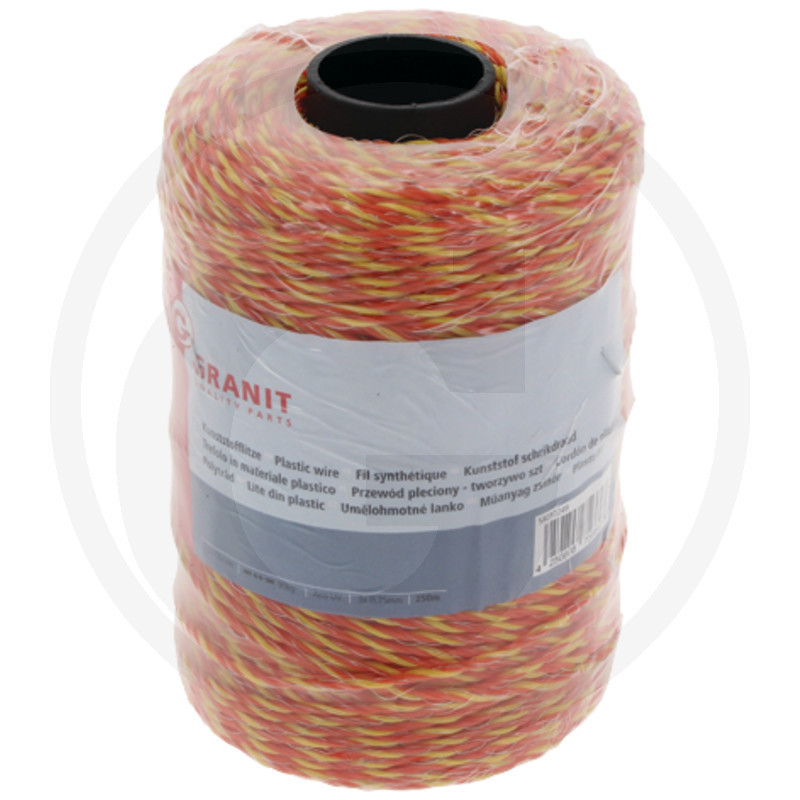 Elektrické ohradníkové lano 400 m GRANIT 58010249 (7,5 Ω/m, 3 vodiče)