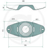 Držiak noža KRONE EasyCut 356 mm 52520036169.0