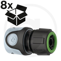 GRANIT BLACK EDITION rýchlospojka 1/2" so zarážkou vody (balenie 8 ks)