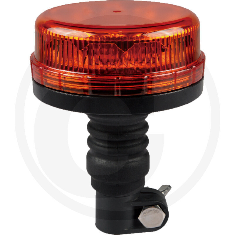 LED otočný maják GRANIT 12/24V – nástrčná trubica, Ø 108 mm, výška 150 mm