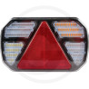 Zadné LED svetlo ľavé 12/24V – 245 × 150 × 41 mm, IP65 (6 funkcií)