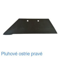 Pluhové ostrie (lemeš) pravý na pluh Privat, Privat Roto, PH1 – oteruvzdorná oceľ, 4043018