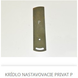 Krídlo ohrňovačky pravé na pluh Privat, Privat Roto – 4040158 (česká výroba)