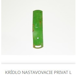 Krídlo ohrňovačky ľavé na pluh Privat, Privat Roto – 4040161 (česká výroba)